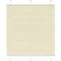 vidaXL Plissé rolgordijn 120x100cm stofbreedte 119,4cm polyester crème