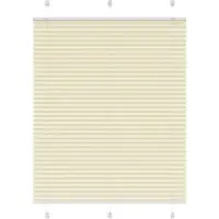 vidaXL Plissé rolgordijn 110x100cm stofbreedte 109,4cm polyester crème