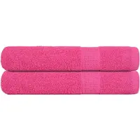 vidaXL Saunahanddoeken FROGN 2 st 80x200 cm 360 g/m² roze