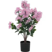 MCW Kunstsering -Q87, kunstsering decoratieve plant, kunstboom, kunstplant, voor buiten, polyethyleen, 64x35x35 cm ~ roze