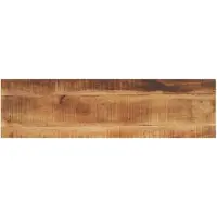 vidaXL Tafelblad rechthoekig 100x20x2,5 cm massief ruw mangohout
