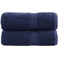 vidaXL Gastendoekjes SOLUND 2 st 600 g/m² 30x50 cm marineblauw