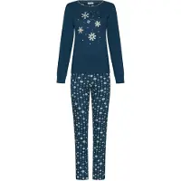 Rebelle Pyjama 'Snowy Sparkles' donkerblauw