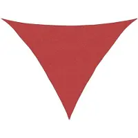 vidaXL Zonnezeil 160 g/m² 3x3x4,2 m HDPE rood