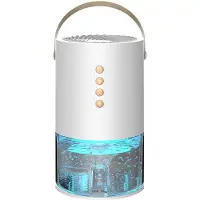 Melitt 1000ml Luchtontvochtiger voor Thuiskantoor Negatieve Ionen Vocht, Schimmel en Vocht en Energiezuinige Luchtontvochtiger Wit (EU)