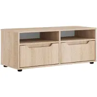 vidaXL Tv-meubel VISNES 100x40x38 cm bewerkt hout sonoma eikenkleurig