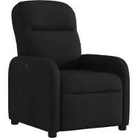 vidaXL Fauteuil verstelbaar stof zwart