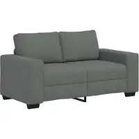 vidaXL 2-zitsbank 160x77x82 cm stof donkergrijs