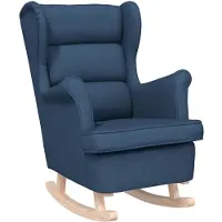 vidaXL Schommelstoel 74x90x102 cm stof blauw