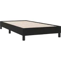 vidaXL Bedframe zonder matras 100x220 cm fluweel zwart