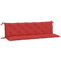 vidaXL Tuinbankkussens 2 st 180x50x7 cm oxford stof rood