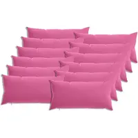 vidaXL Kussensloop 12 pcs HEERLEN Roze 40 x 80 cm Polyester