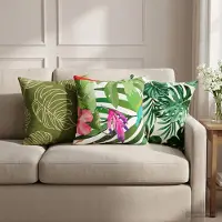 vidaXL Kussensloop 6 pcs HEERLEN Bladpatroon 40 x 40 cm Polyester