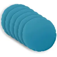 vidaXL Kussensloop 6 st HEERLEN Lichtblauw Diam. 30 cm Polyester