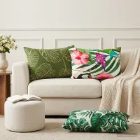 vidaXL Kussensloop 6 pcs HEERLEN Bladpatroon 50 x 75 cm Polyester