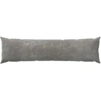 vidaXL Kussensloop 2 st HEERLEN Donkergrijs 40 x 145 cm Chenille Stof