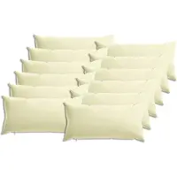 vidaXL Kussensloop 12 pcs HEERLEN Crèmekleurig 40 x 80 cm Polyester