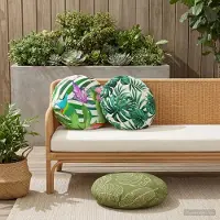 vidaXL Kussensloop 6 pcs HEERLEN Meerkleurig Ø 60 cm Polyester