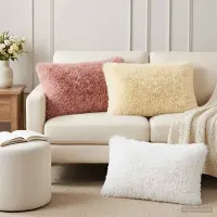 vidaXL Kussensloop 2 pcs HEERLEN Wit 50 x 70 cm PV Fleece