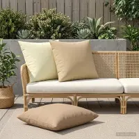 vidaXL Kussensloop 6 st HEERLEN Taupe 65 x 65 cm Polyester