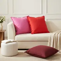 vidaXL Kussensloop 2 st HOUTEN Roze 55 x 55 cm Polyester