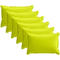 vidaXL Kussensloop 6 st HOUTEN Heldere Groen. 40 x 60 cm Polyester