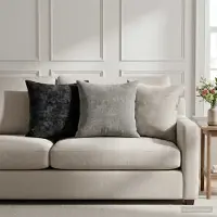 vidaXL Kussensloop 6 st HEERLEN Donkergrijs 35 x 35 cm Chenille Stof