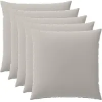 vidaXL Kussensloop 6 st HEERLEN Grijs 80 x 80 cm Polyester