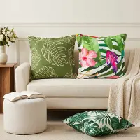 vidaXL Kussensloop 6 st HOUTEN Meerkleurig 50 x 50 cm Polyester