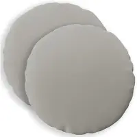 vidaXL Kussensloop 2 st HEERLEN Grijs Ø 60 cm Polyester