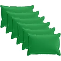 vidaXL Kussensloop 6 st HOUTEN Groen 30 x 50 cm Polyester