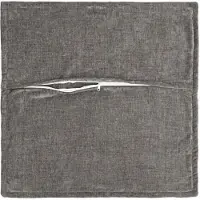 vidaXL Kussensloop 2 st HOUTEN Donkergrijs 80 x 80 cm Chenille Stof