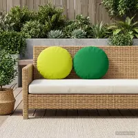 vidaXL Kussensloop 6 pcs HEERLEN Groen Ø 40 cm Polyester