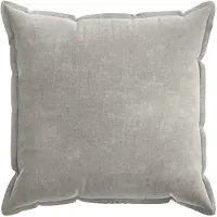 vidaXL Kussensloop 2 st HOUTEN Lichtgrijs 80 x 80 cm Chenille Stof