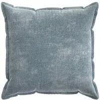 vidaXL Kussensloop 2 st HOUTEN Lichtblauw 80 x 80 cm Chenille Stof