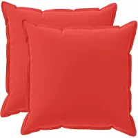 vidaXL Kussensloop 2 st HOUTEN Rood 60 x 60 cm Polyester