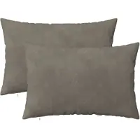 vidaXL Kussensloop 2 pcs HEERLEN Lichtgrijs 50 x 70 cm Fluweel