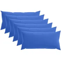 vidaXL Kussensloop 6 pcs HEERLEN Koninklijk Blauw 40 x 70 cm Polyester