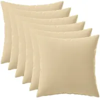 vidaXL Kussensloop 6 pcs HEERLEN Beige 30 x 30 cm Polyester