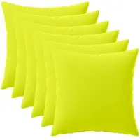 vidaXL Kussensloop 6 st HEERLEN Heldere Groen. 30 x 30 cm Polyester