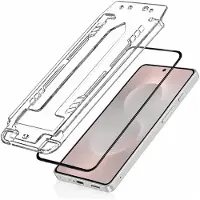 3MK , Set van 2 Tempered Glass 9H Geschikt voor Samsung Galaxy S25 Edge met Montage-applicator, Zwart / Transparant