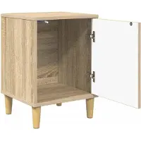 vidaXL Nachtkastje GOTHA Sonoma Eiken 36 x 33 x 50 cm Bewerkt hout