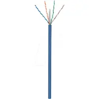 Pro U/UTP CAT6a 10 Gigabit netwerkkabel met vaste aders - AWG23 - LSZH / blauw - 305 meter