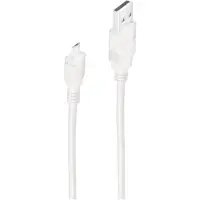 Shiverpeaks BS77181-W, 1 meter, USB A, Micro-USB B, USB 2.0, 0,48 Gbit/s, wit