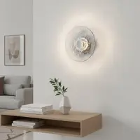 Lyora Wandlamp Delion chroom met glas