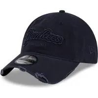 New Era MLB New York Yankees Distressed 9TWENTY Cap - Zwart- Dames, Zwart