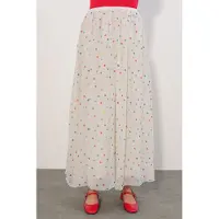 Big Dart Hoge Taille Polkadot Maxi Rok