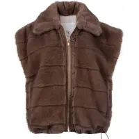 NUKUS Dames Blazers Hani Gilet - Bruin - Maat M