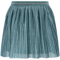 Like Flo plissé midi rok - blauw Meisjes Polyester Effen - maat 134/140