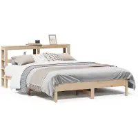 vidaXL Bedframe zonder matras massief grenenhout 140x190 cm